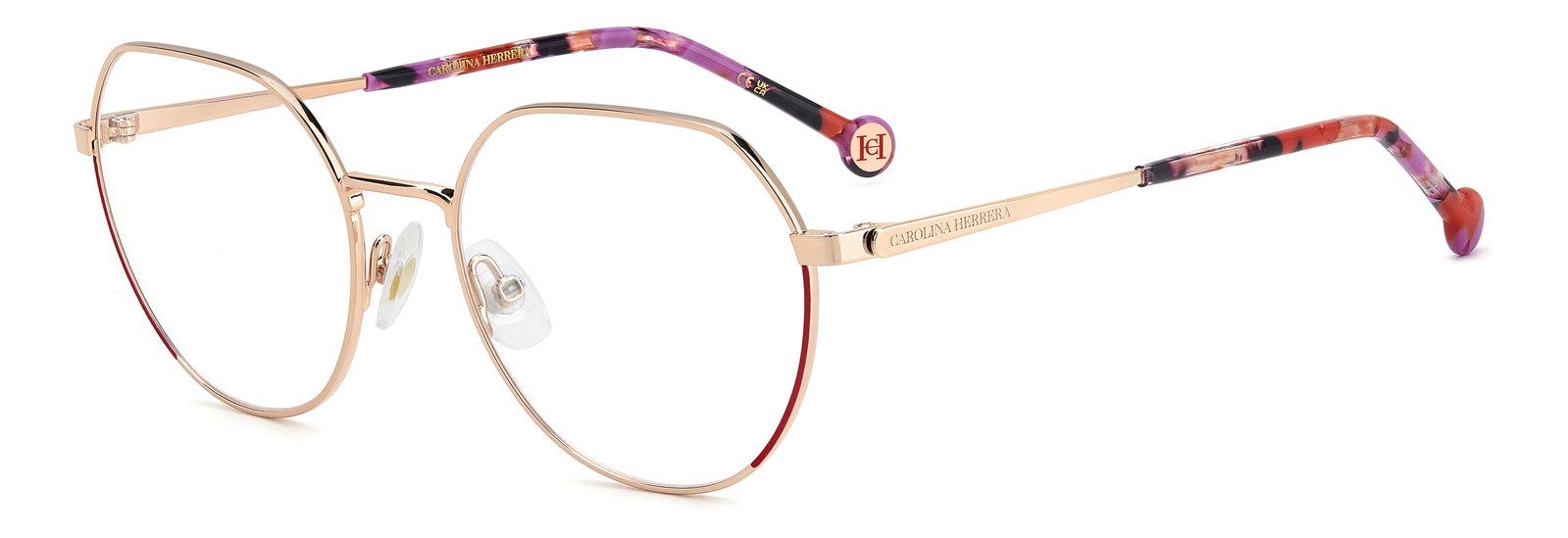 Das Bild zeigt die Korrektionsbrille 4102 von der Marke Carrera in der Farbe Rosegold.