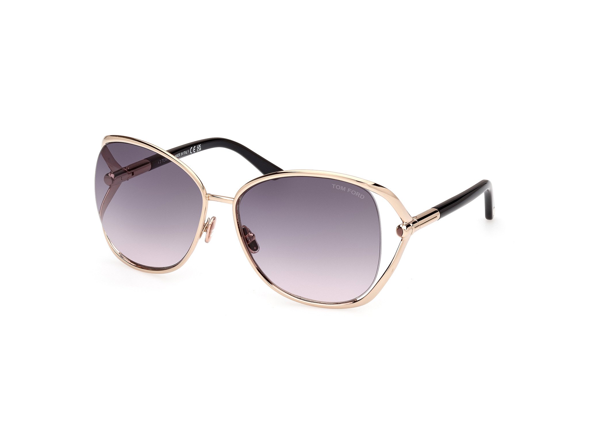 Tom Ford Sonnenbrille für Damen MARTA FT1091 28B gold/schwarz