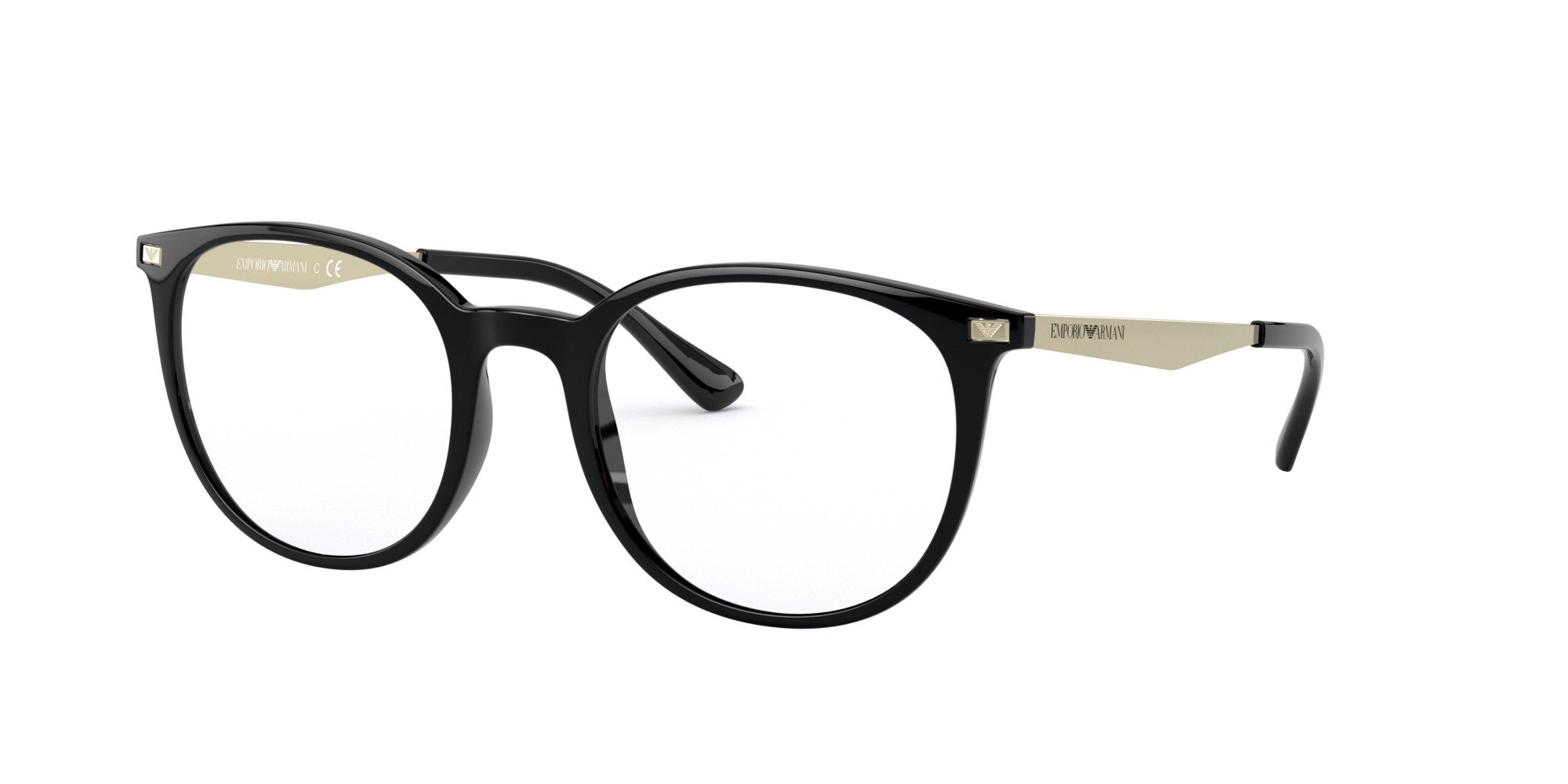 Das Bild zeigt die Korrektionsbrille EA3168 5001 von der Marke Emporio Armani in Schwarz.