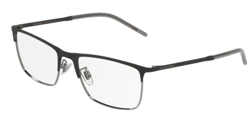 Dolce & Gabbana DG1309 1277 – Schwarze Metallbrille breit