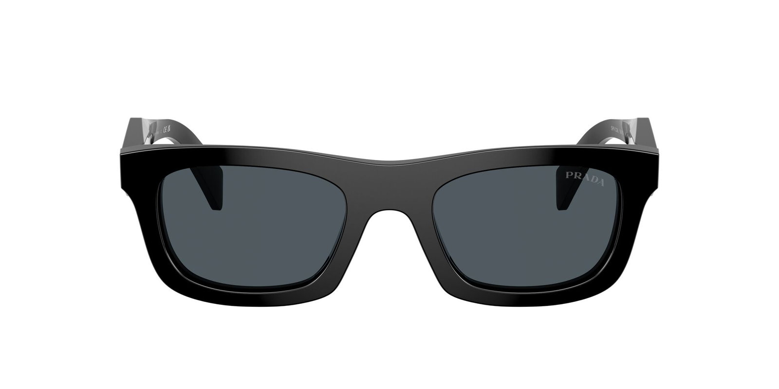 Auf diesem Bild sehen Sie die Sonnenbrille 0PRCO6S von Prada in der Farbe Schwarz für Damen.