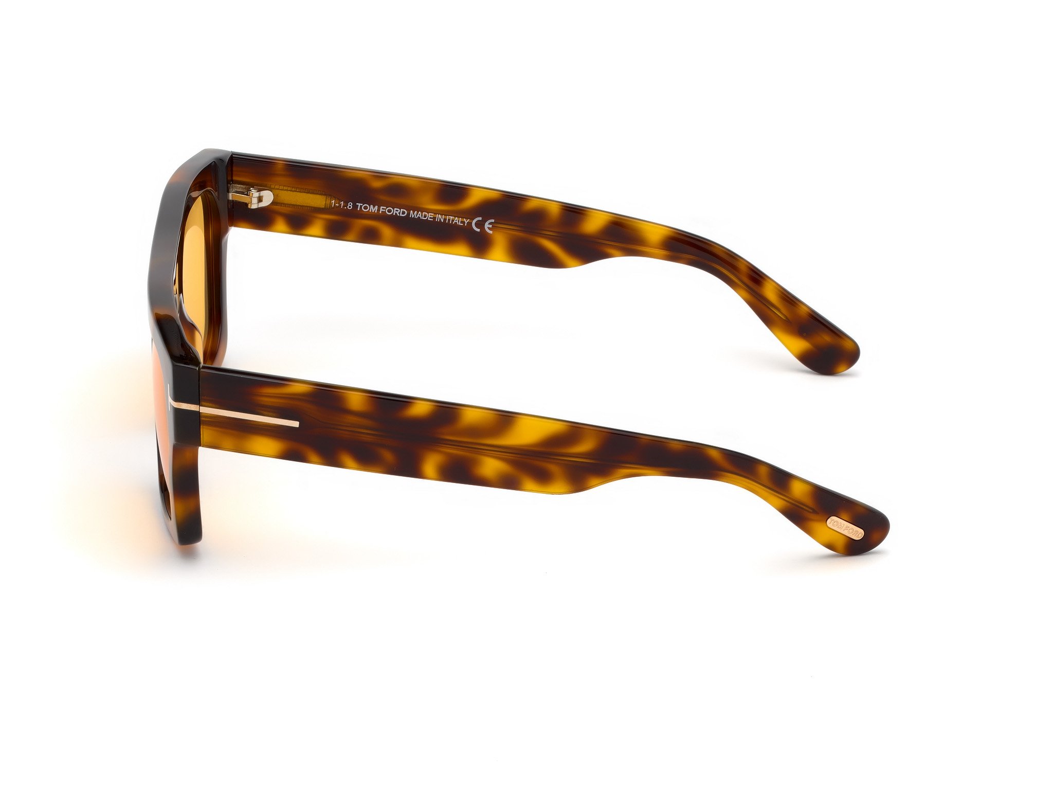 Das Bild zeigt die Sonnenbrille FT0711 56E von der Marke Tom Ford in havanna.
