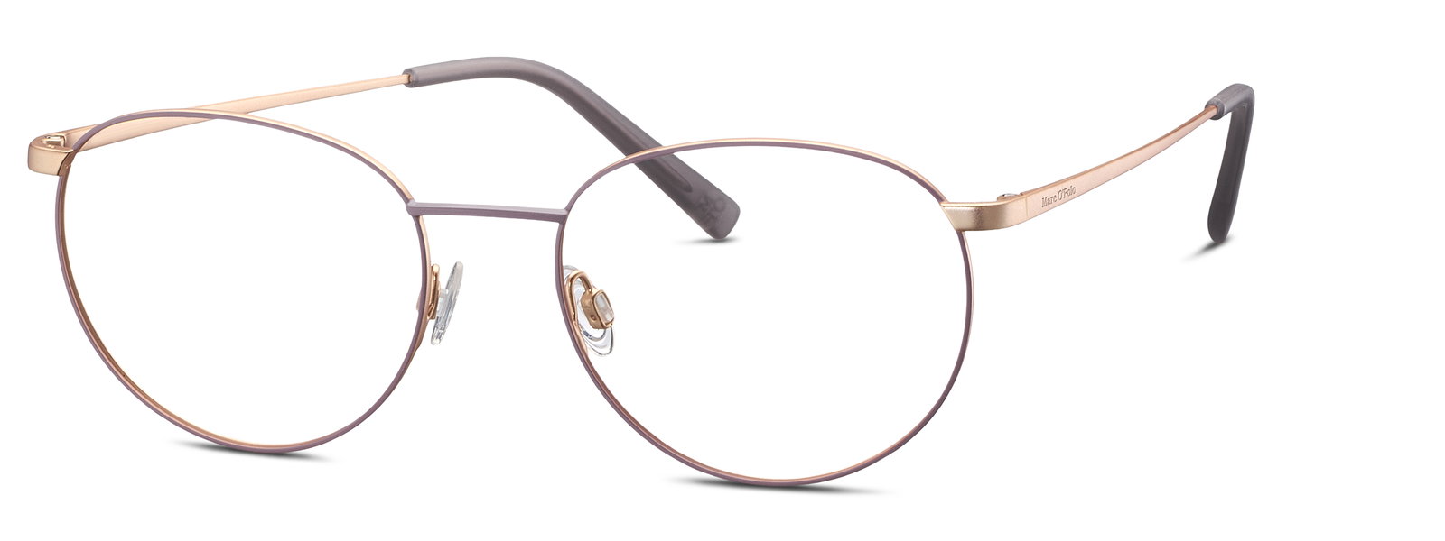 MARC O'POLO 502136 – Runde Damenbrille Violett Rosa Metall