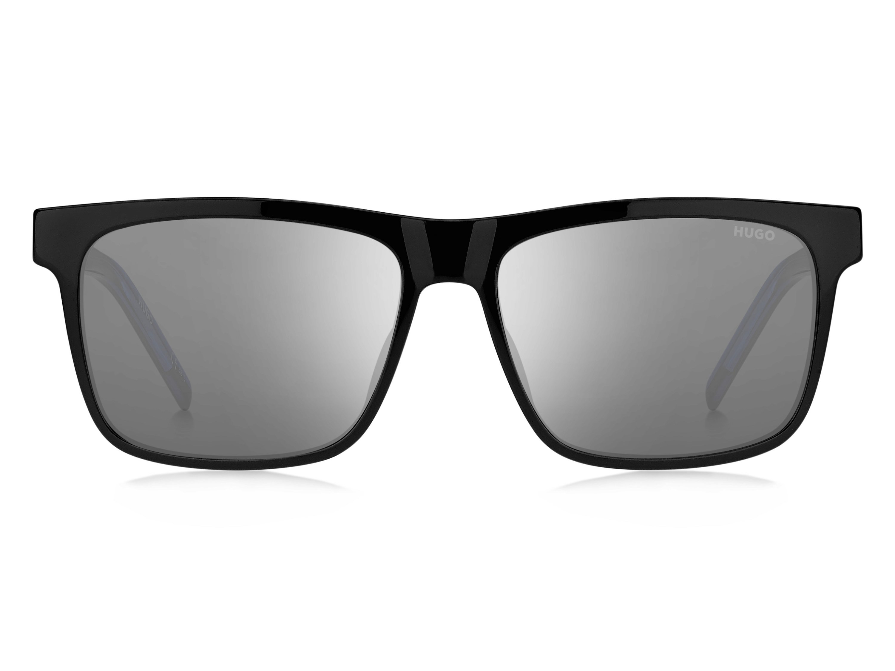 Das Bild zeigt die Sonnenbrille HG1242/S D51 von der Marke Hugo in schwarz/blau.