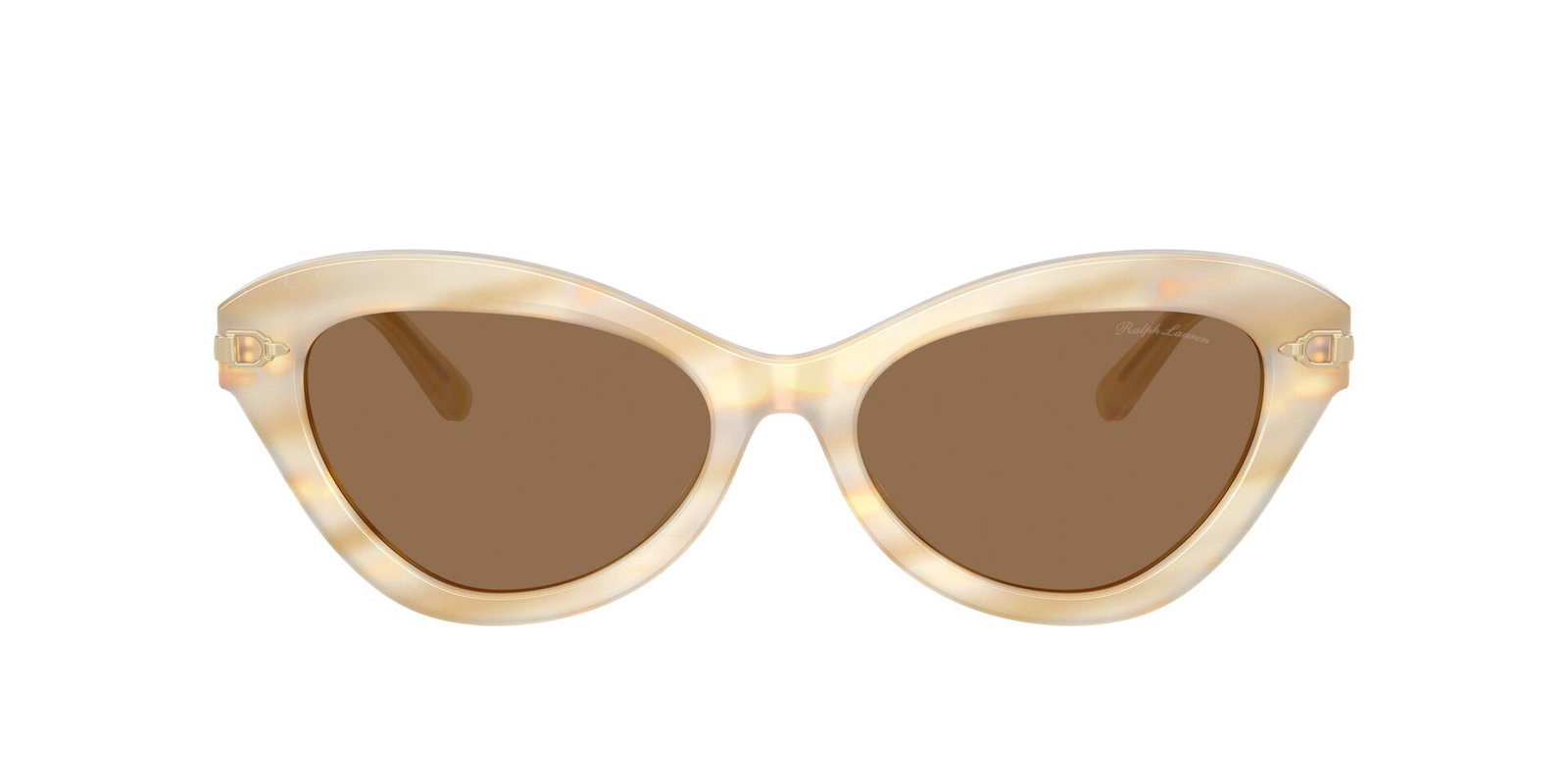 Das Bild zeigt die Ralph Lauren Sonnenbrille 8236U Austerschalenbeige von vorne.