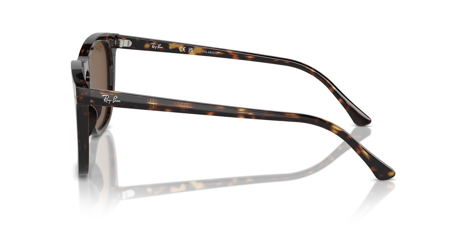 Das Bild zeigt die Sonnenbrille RB2210 902/57 von der Marke Ray-Ban in Havanna.