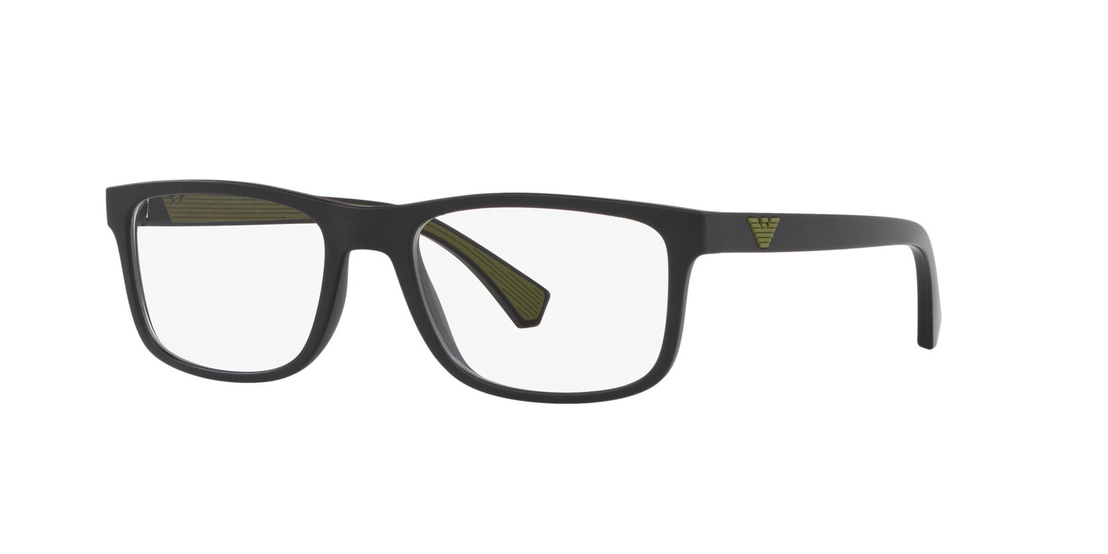Emporio Armani EA3147 5042 – Rechteckige schwarze Brille Kunststoff