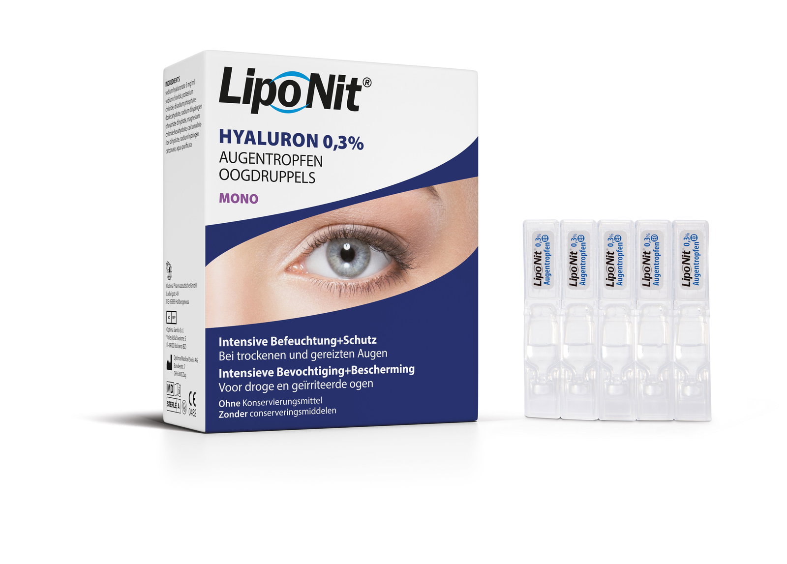 LipoNit Augentropfen-Gel Mono 0,3% optima 30 x 0,4 ml