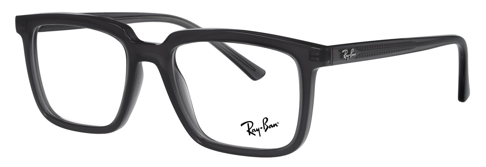 Ray Ban 0RX7239 8257 – Rechteckige Kunststoffbrille Dunkelgrau