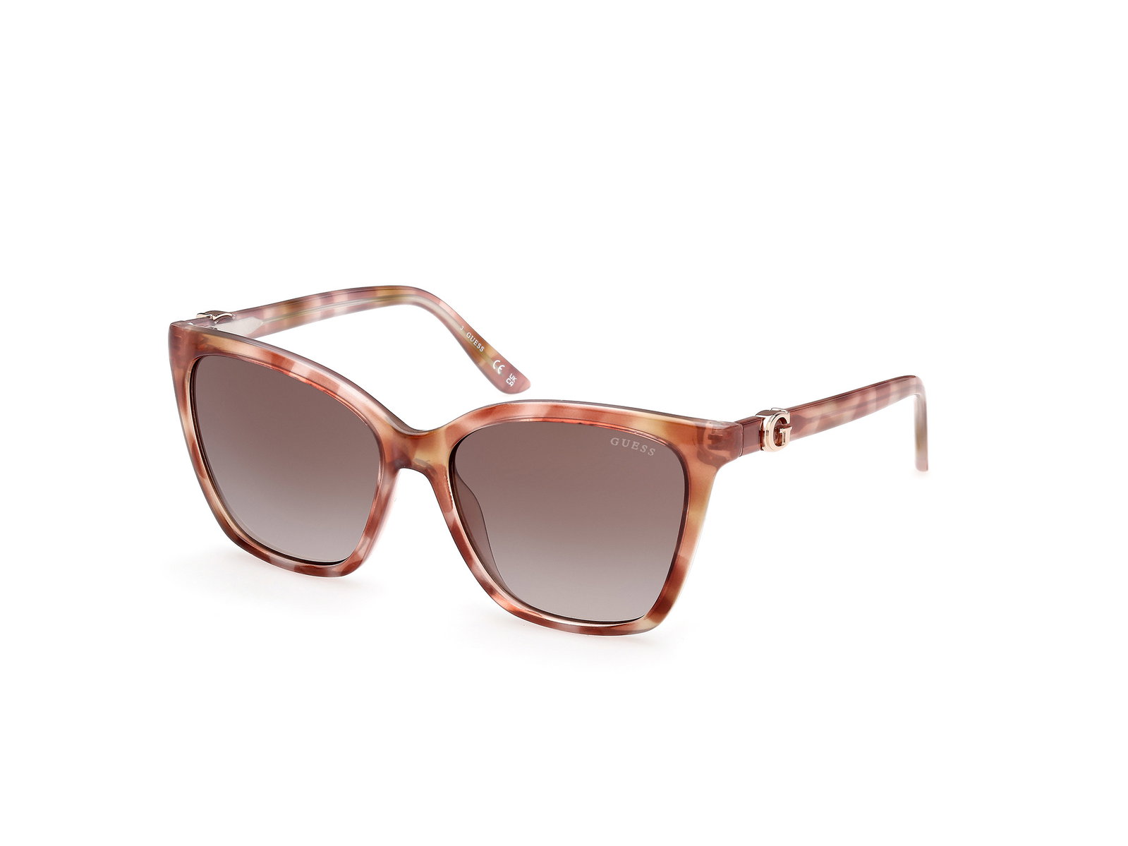 Guess Sonnenbrille für Damen GU00191 47F 56 Hellbraun Havanna