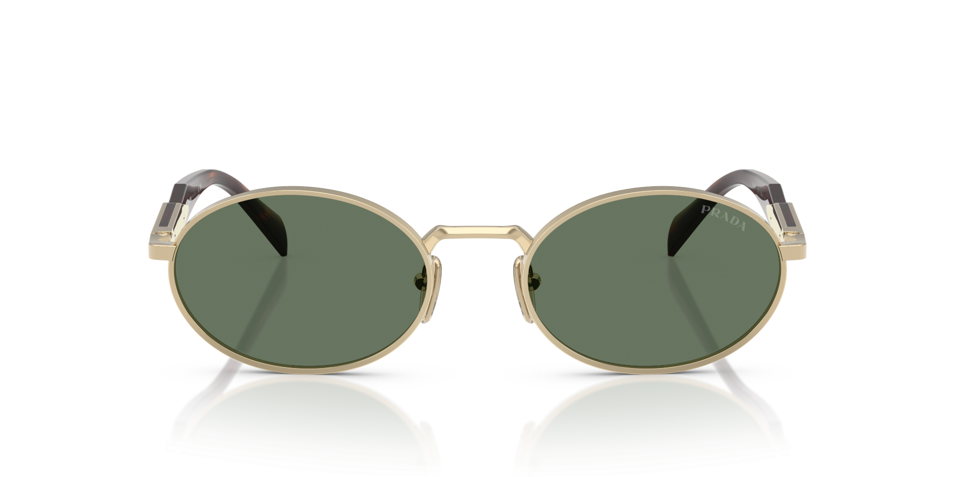 Auf diesem Bild sehen Sie die Sonnenbrille 0PR 65ZS von Prada in der Farbe Gold.