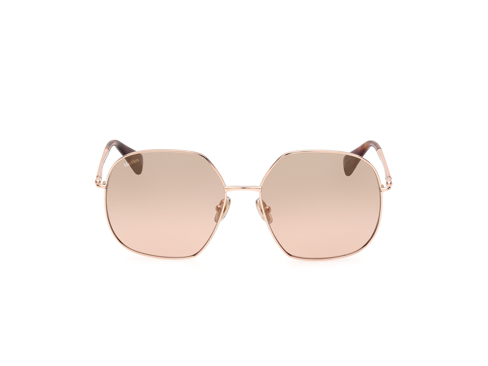 Das Bild zeigt die Sonnenbrille MM0061 33G von der Marke Max Mara in Rose Gold.