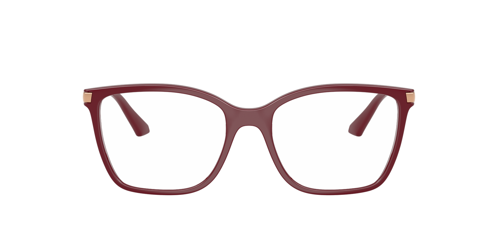 Das Bild zeigt die Brille 0VO5654 von Vogue in der Farbe Dunkelrot.