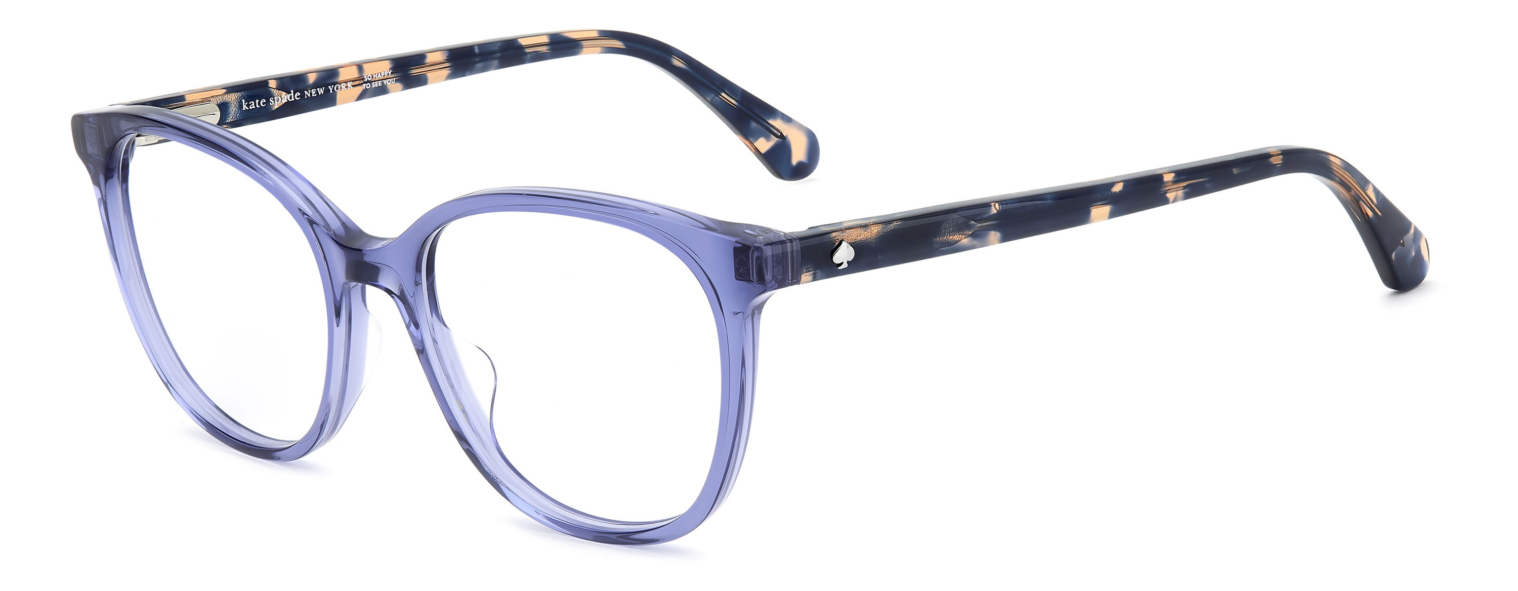 Das Bild zeigt die Kate Spade Fassung Adelle2 B3V leicht seitlich.