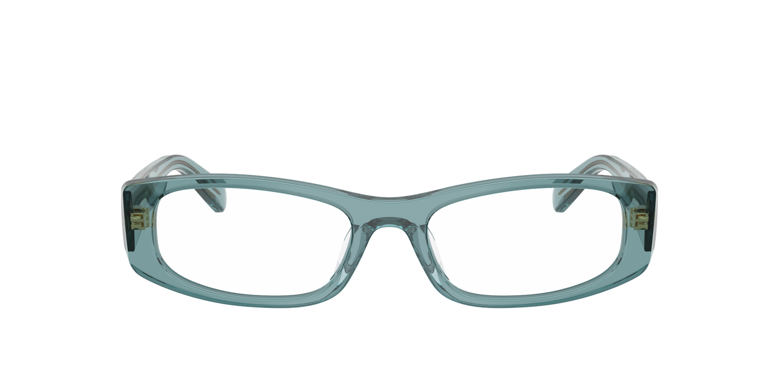 Das Bild zeigt die Brille 0VO5699U von Vogue in der Farbe Hellblau Transparent.