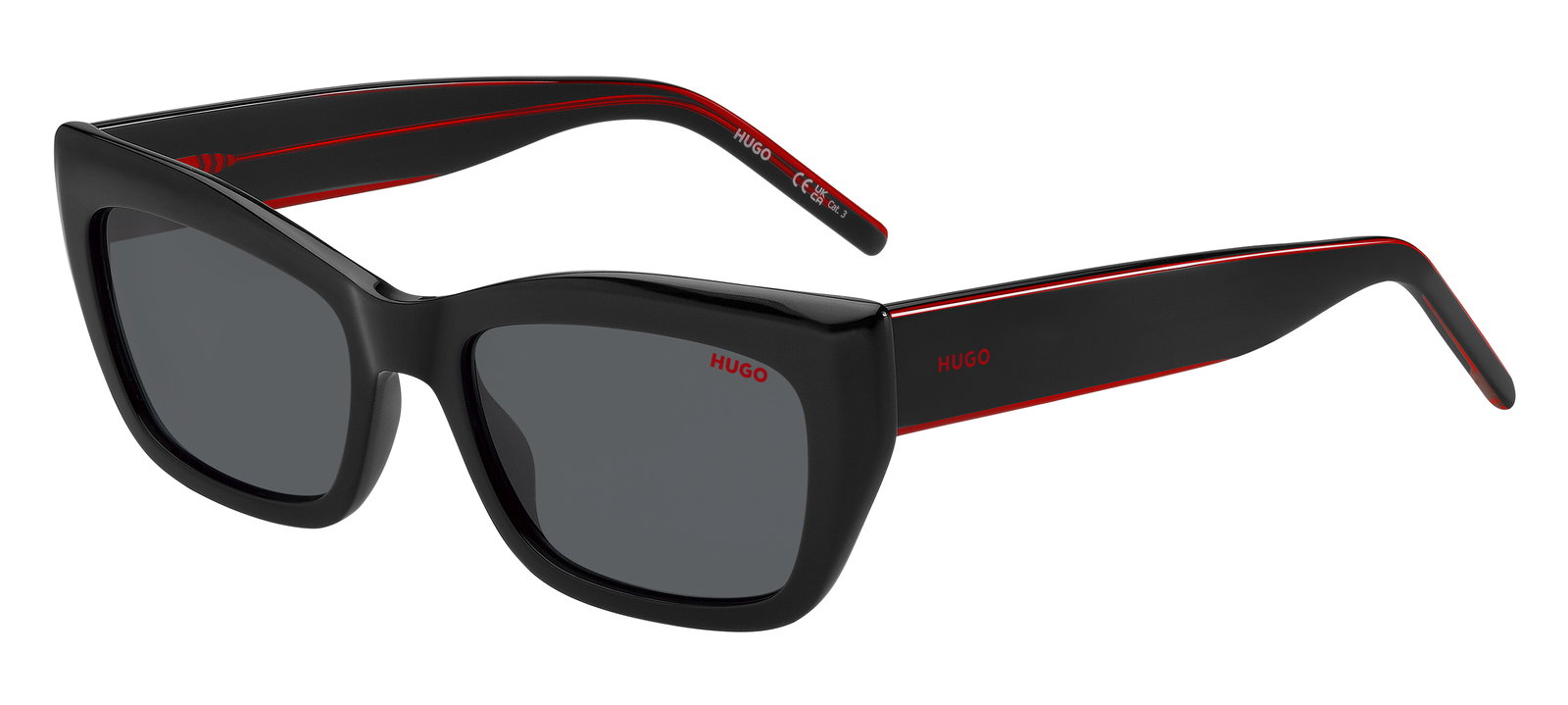 Hugo Sonnenbrille für Damen in schwarz/rot HG 1301/S OIT