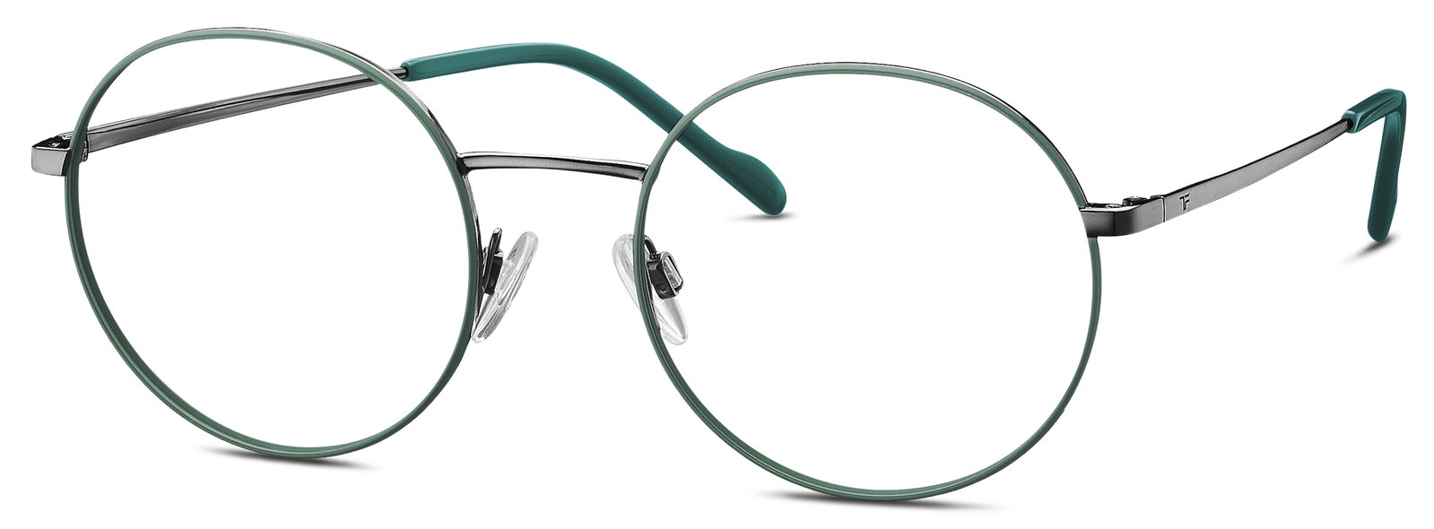 TITANflex 826032 30 – Rechteckige Titan Metallbrille Eukalyptus Gun