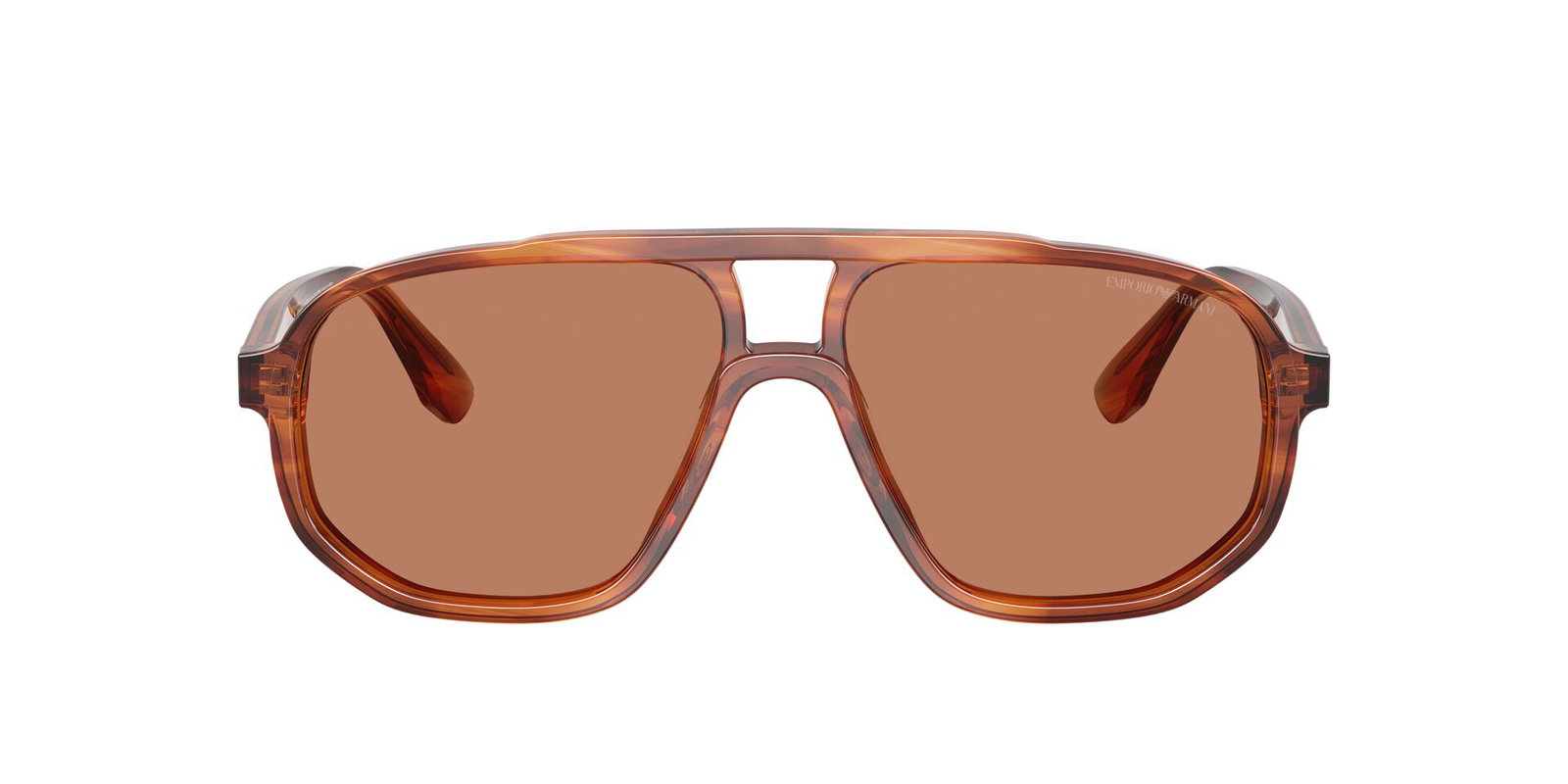 Auf diesem Bild sehen Sie die Sonnenbrille 4263U von Emporio Armani in der Farbe Braun gemustert.