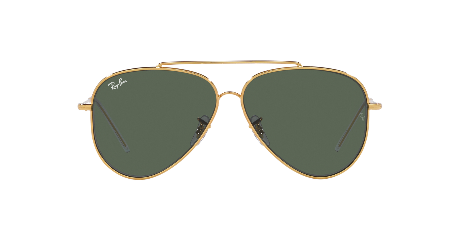 Das Bild zeigt die Sonnenbrille 0RBR0101S 001_VR von der Marke Ray Ban in Gold.