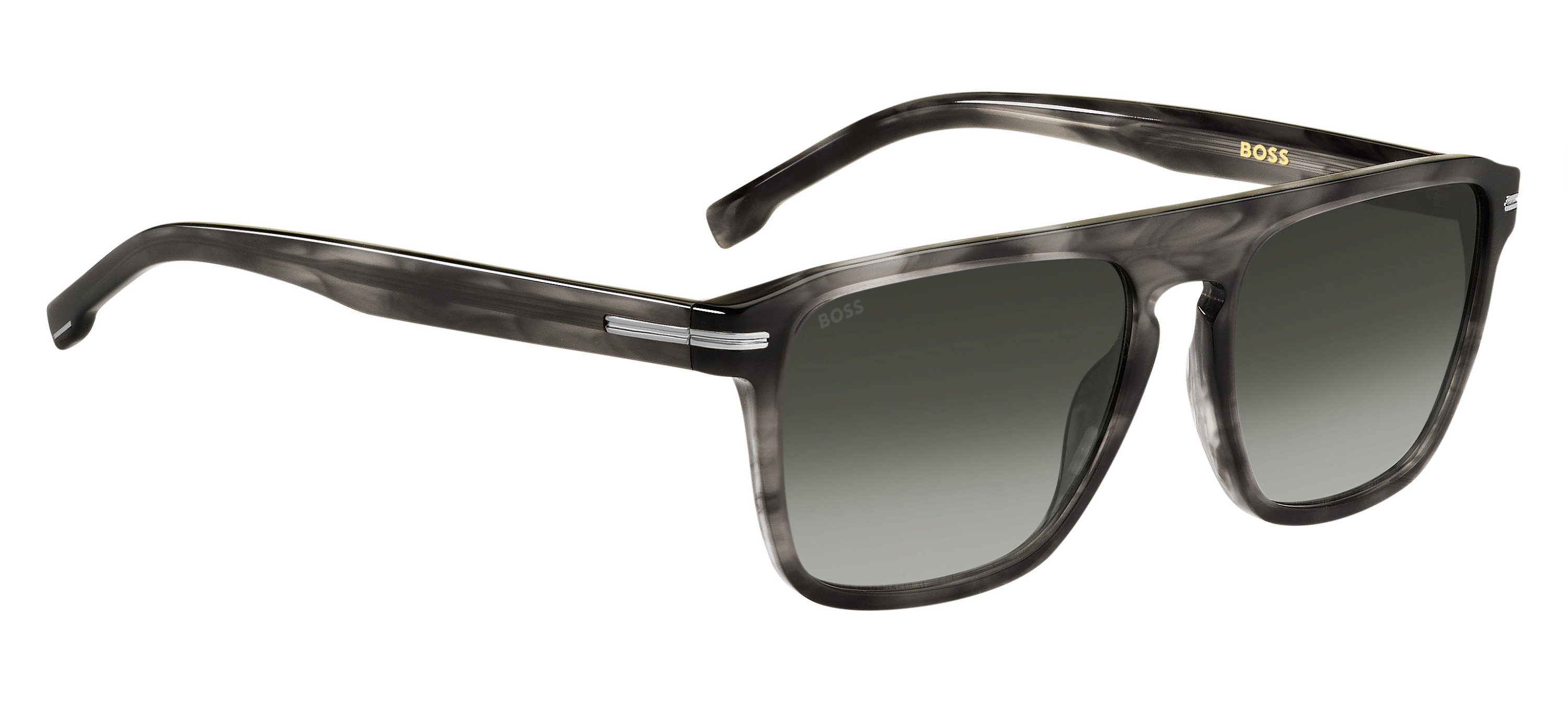 Das Bild zeigt die Sonnenbrille BOSS1599S 2W8 von der Marke BOSS in Grau.