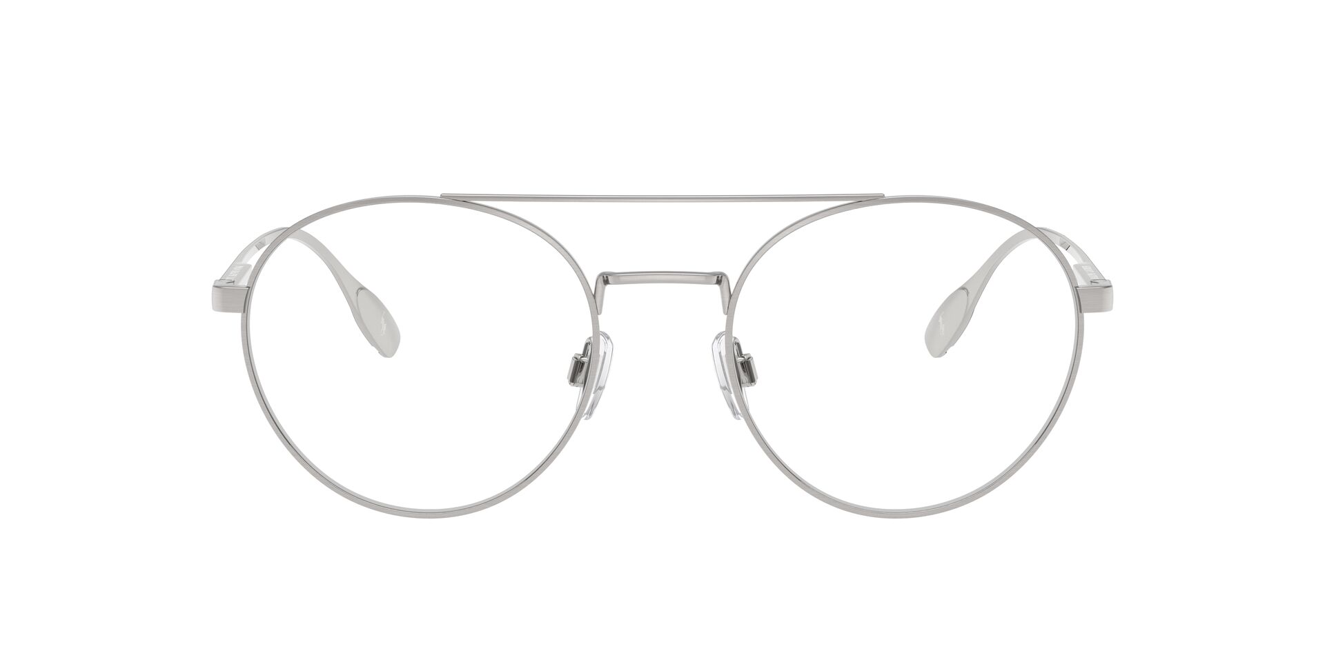 Das Bild zeigt die Korrektionsbrille 1234 von der Marke polo in Silber.