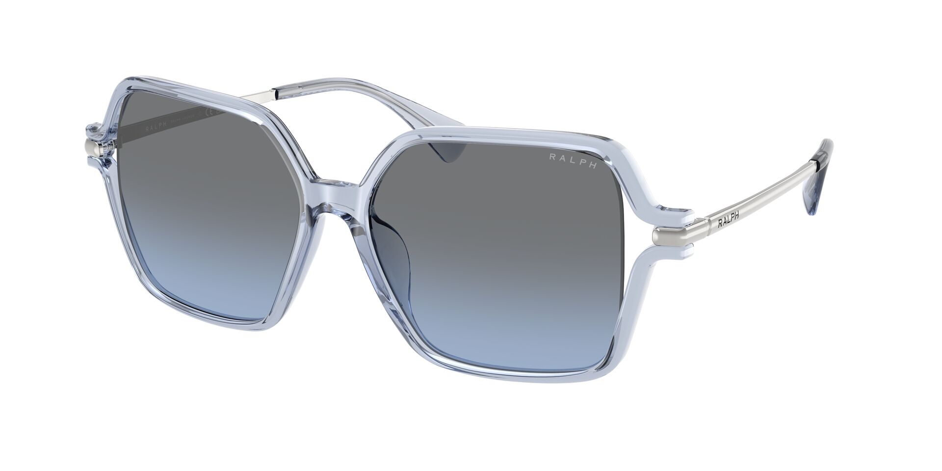 Das Bild zeigt die Ralph Sonnenbrille RA53319U 62208F leicht seitlich.