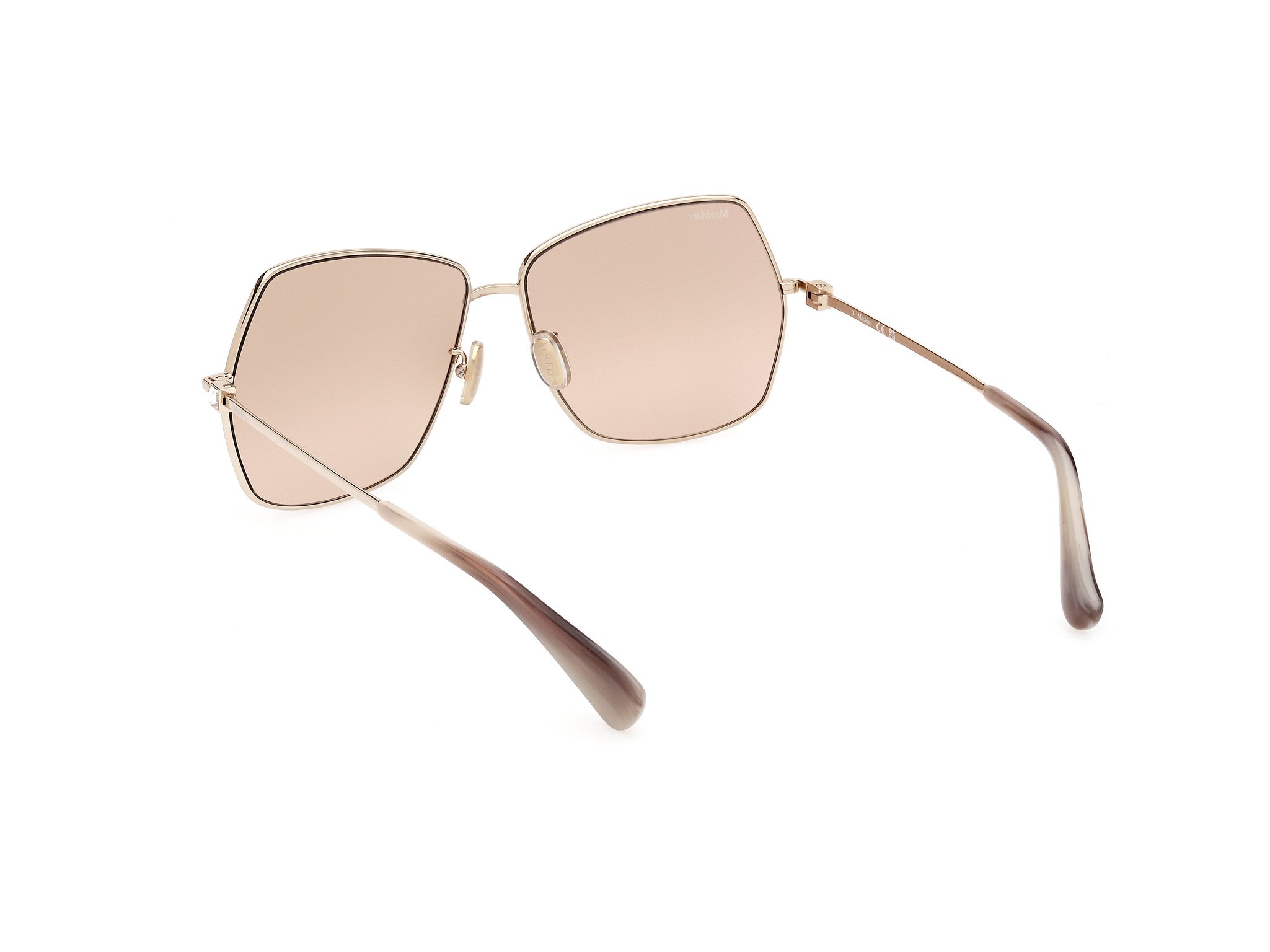 Das Bild zeigt die Sonnenbrille MM0035-H 32G von der Marke Max Mara in Blassgold.