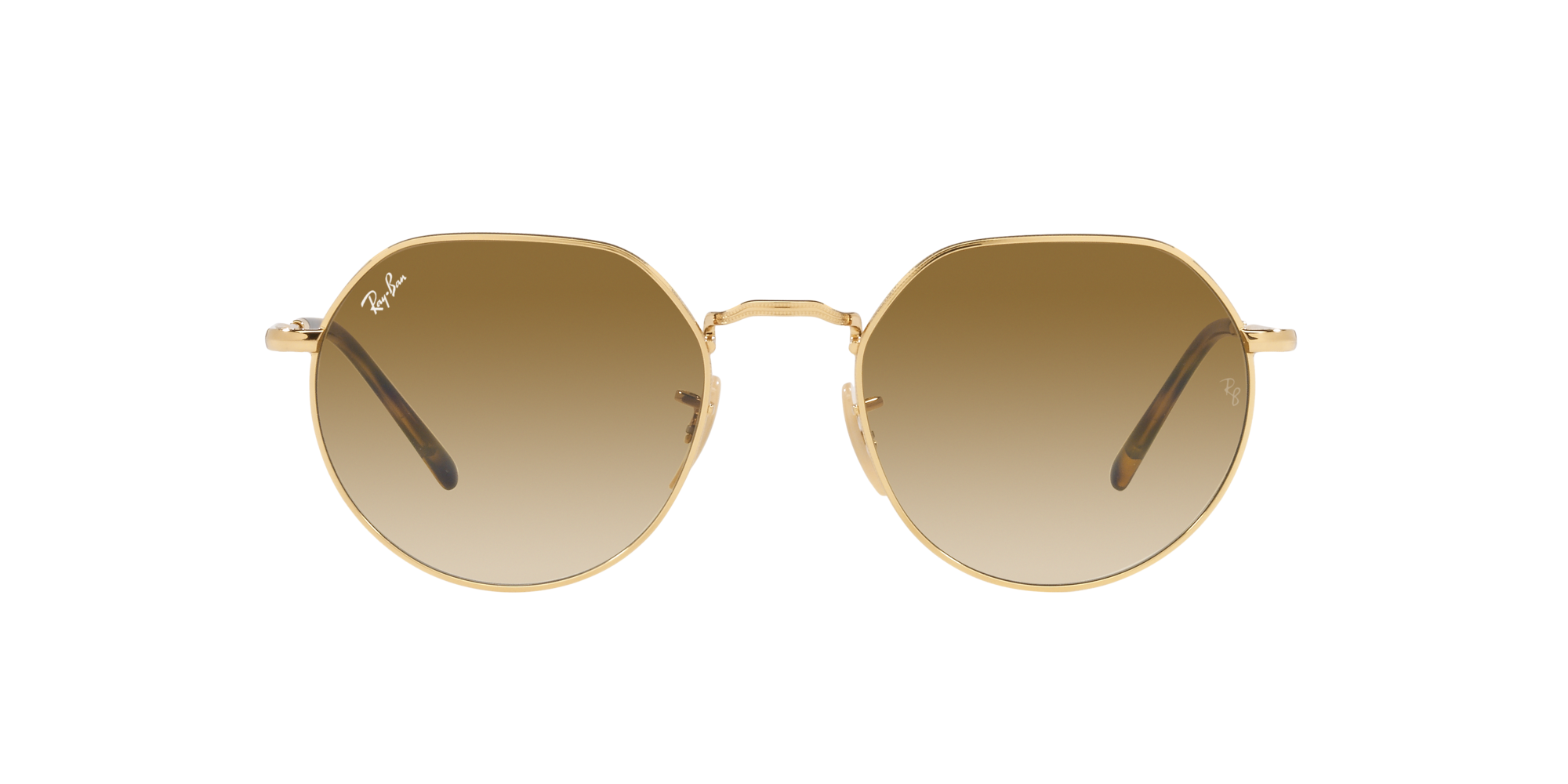 Ray Ban Sonnenbrille Jack in Gold RB3565 001/51 53