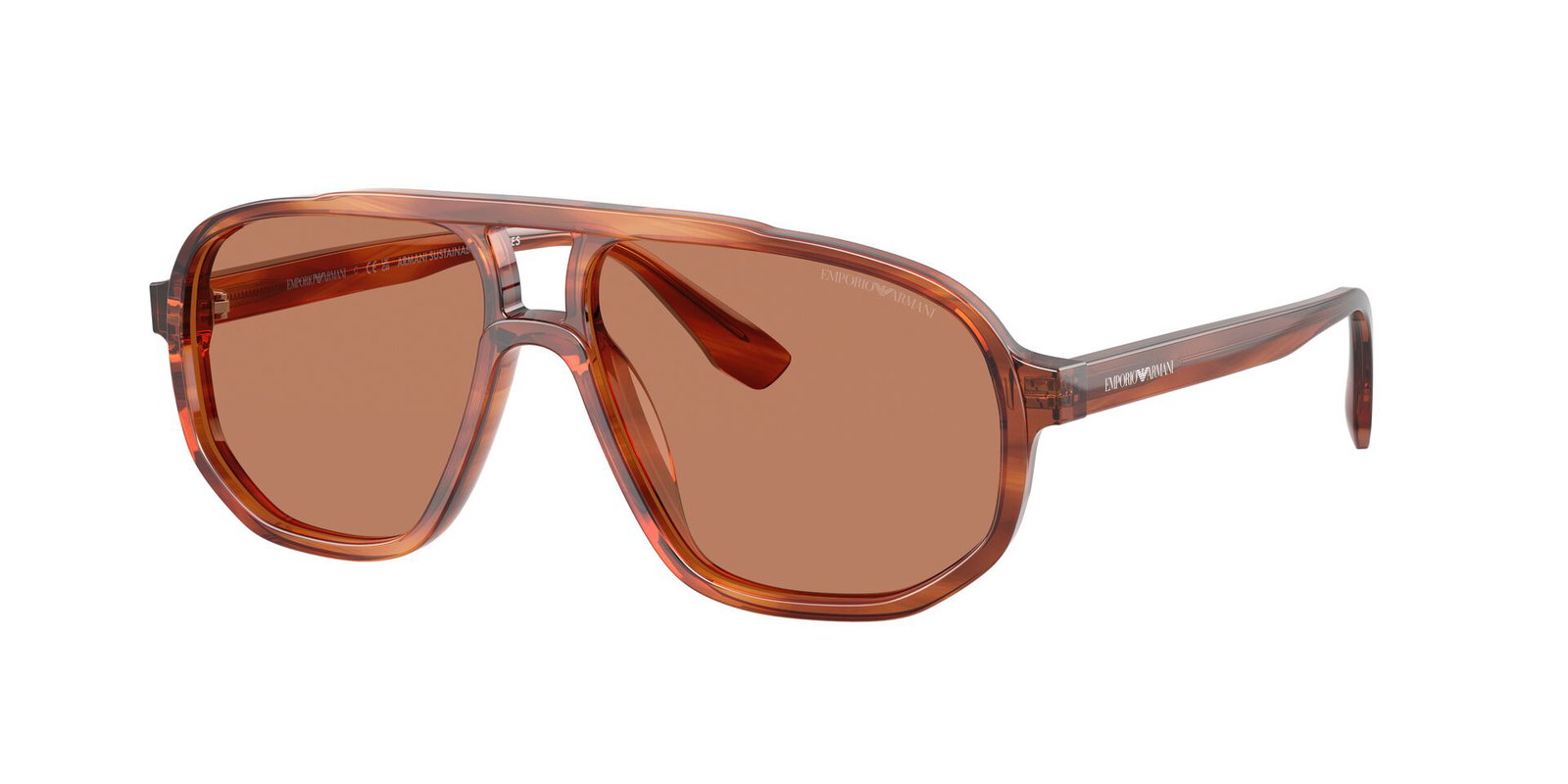 Emporio Armani Sonnenbrille in Dunkelbraun 0EA4263U 57 - Eyebar