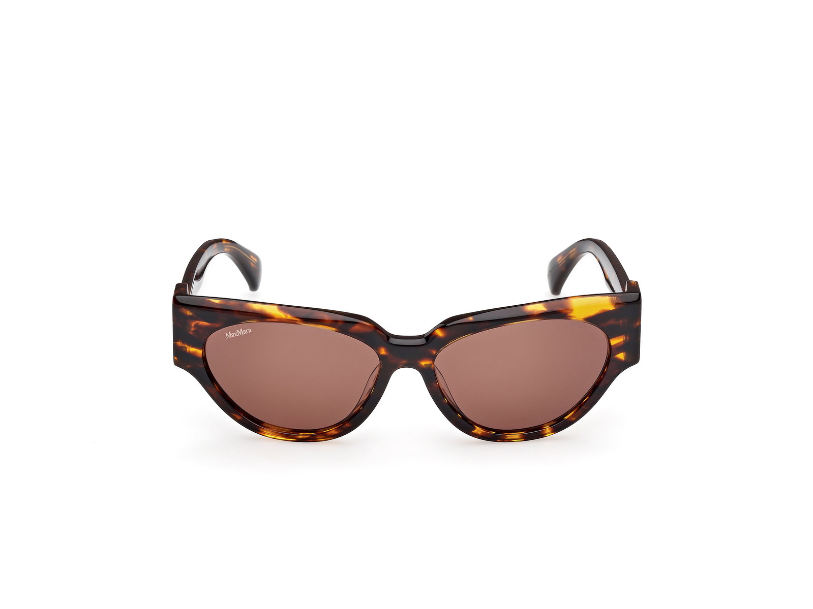 Das Bild zeigt die Sonnenbrille MM0139 von der Marke Max Mara in Havanna.