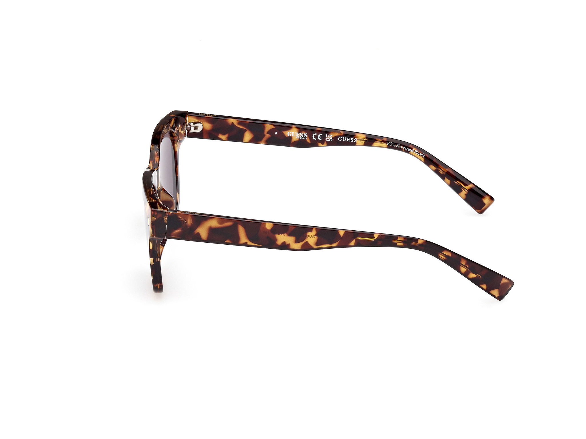 Das Bild zeigt die Sonnenbrille GU8265 52A von der Marke Guess in Havanna