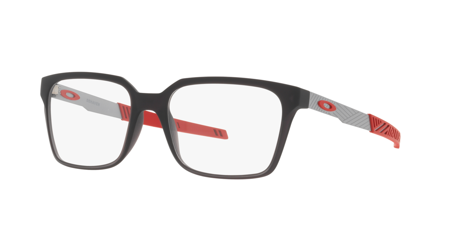 Oakley OX8054 805402 – Rechteckige Brille Schwarz Grau Kunststoff