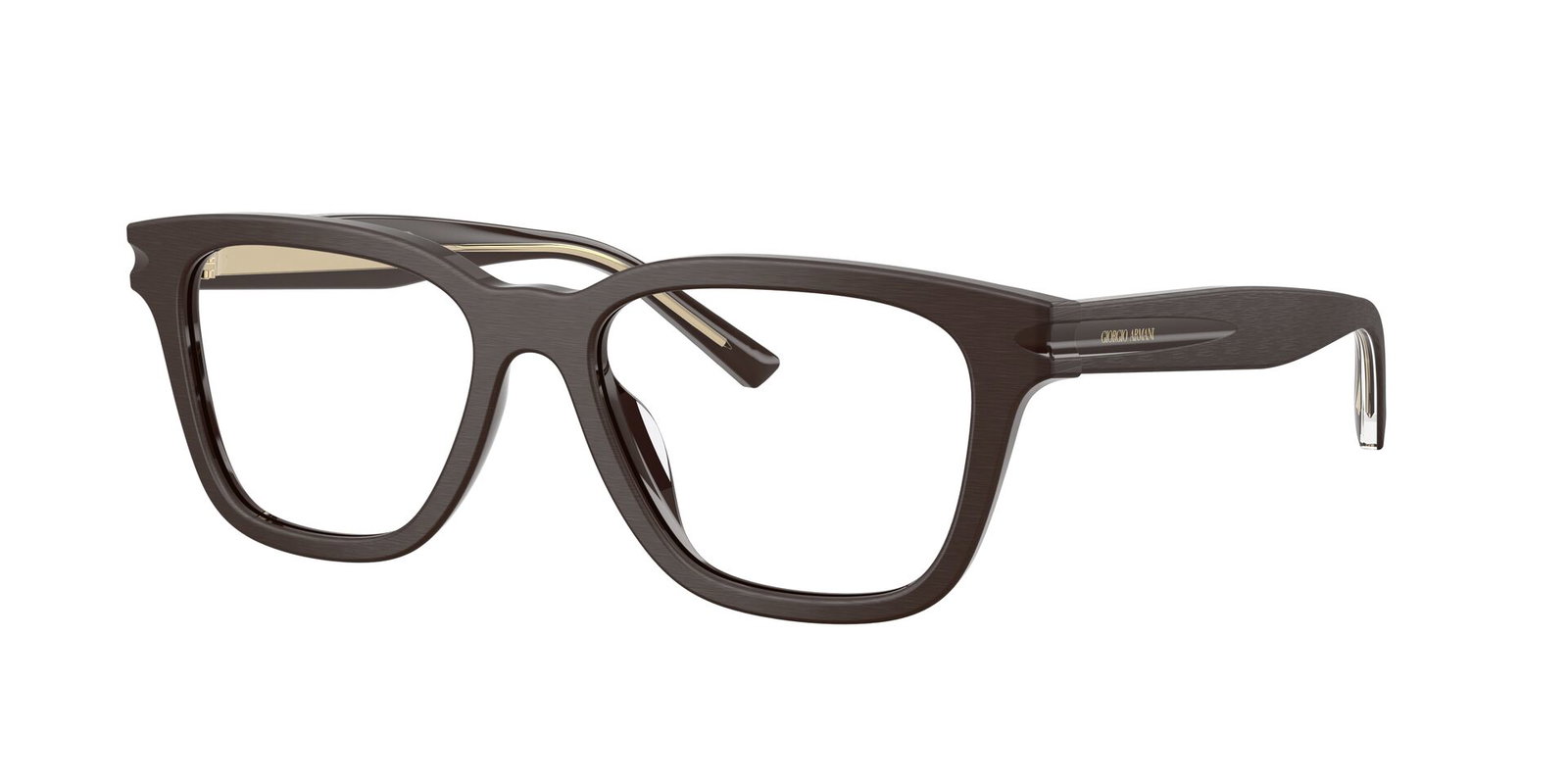 zu sehen ist die Korrektionsbrille 0AR7288U von Giorgio Armani in der Farbe Braun.