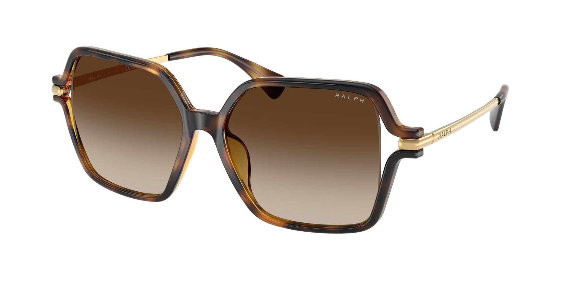 Das Bild zeigt die Ralph Sonnenbrille RA53319U 500313 leicht seitlich.