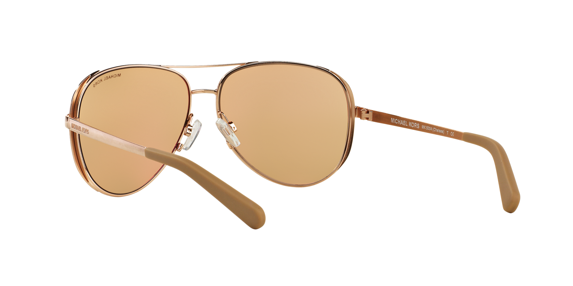 Michael Kors Sonnenbrille MK5004 1017R1 Chelsea rotgold/taupe