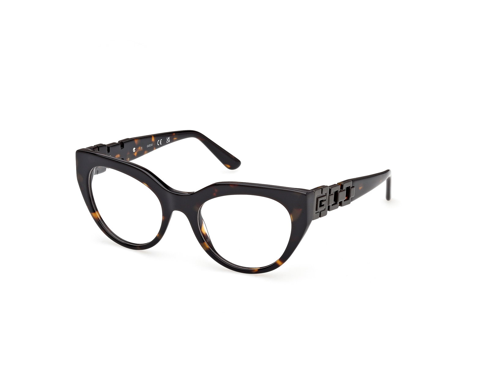 Auf diesem Bild sehen Sie eine Korrektionsbrille 50323 von Guess in der Farbe Schwarz.