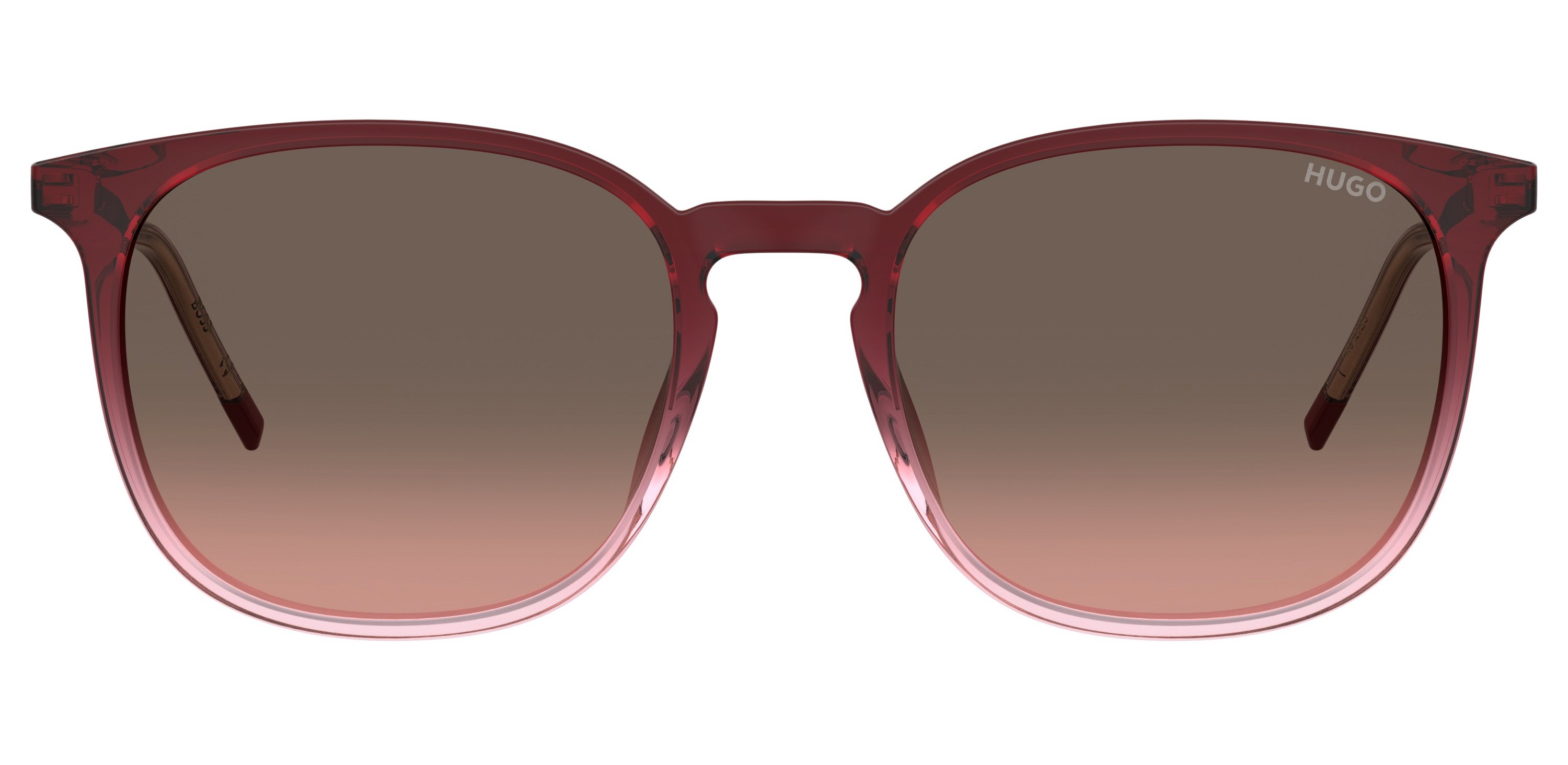 Das Bild zeigt die Sonnenbrille HG1292/S 0T5 von der Marke Hugo in rot.