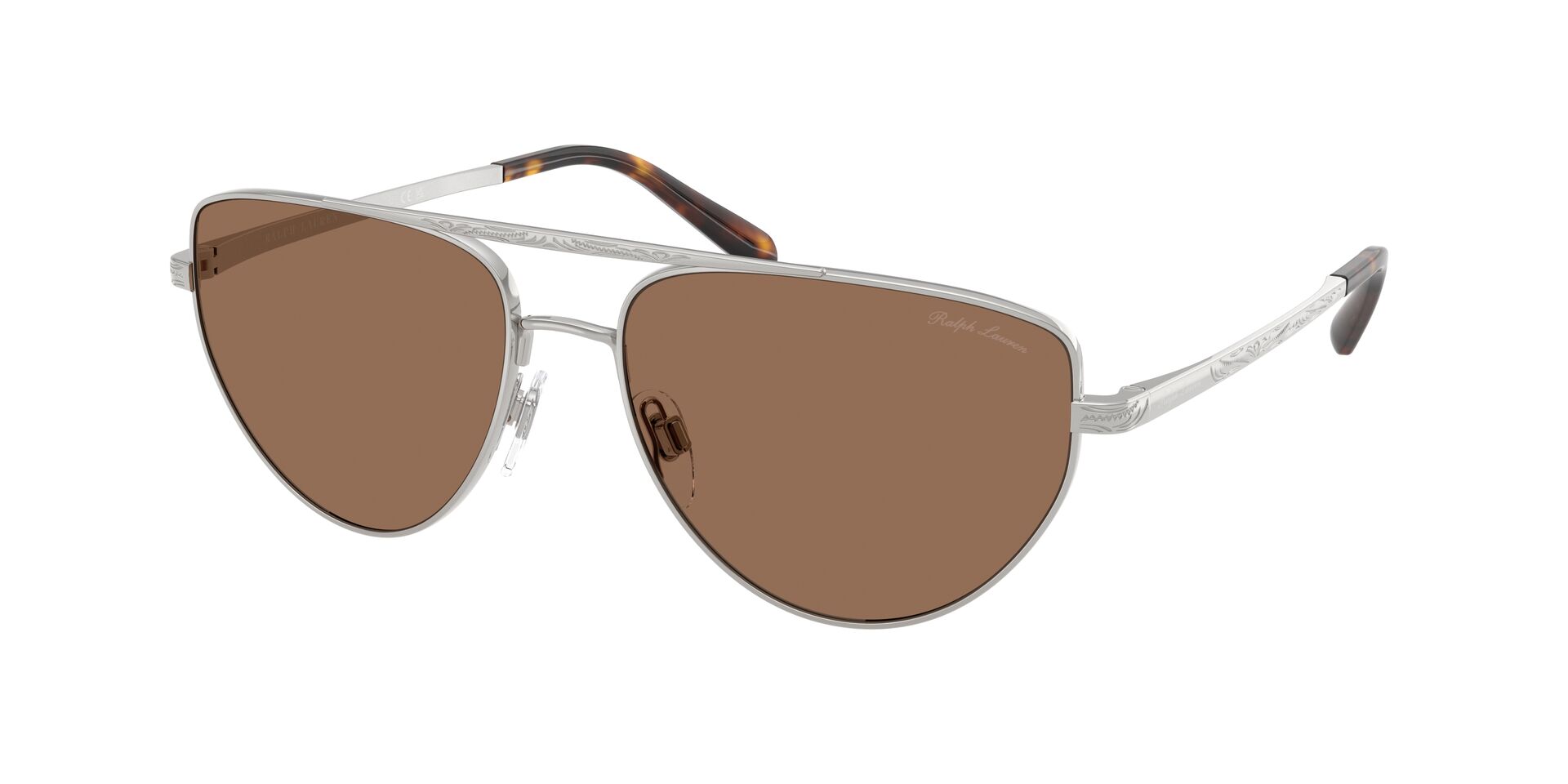 Das Bild zeigt die Ralph Sonnenbrille RL7090 900173 leicht seitlich.