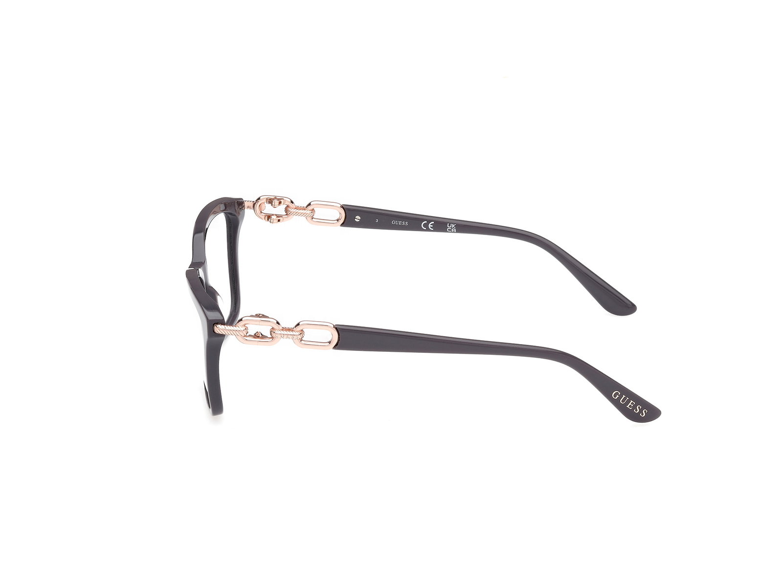 Das Bild zeigt die Korrektionsbrille GU50181 020 von der Marke Guess in Grau.