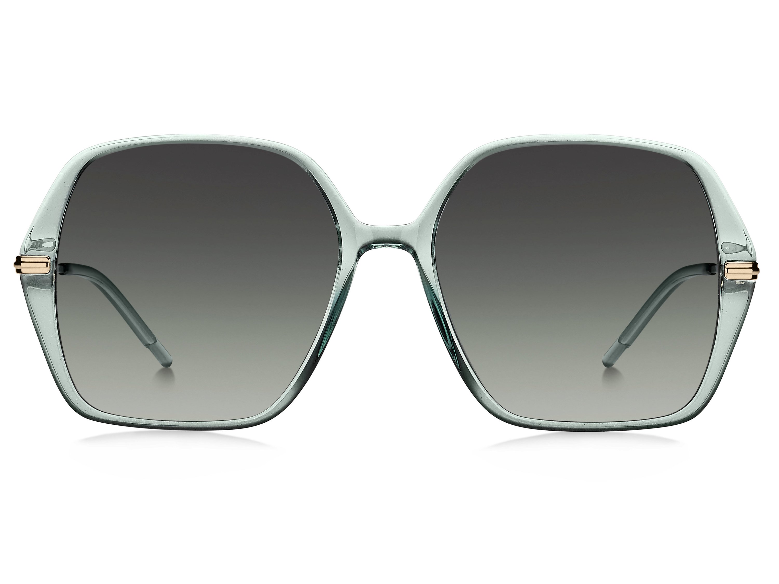 Das Bild zeigt die Sonnenbrille BOSS1660S PEF von der Marke BOSS in Grün/Gold.
