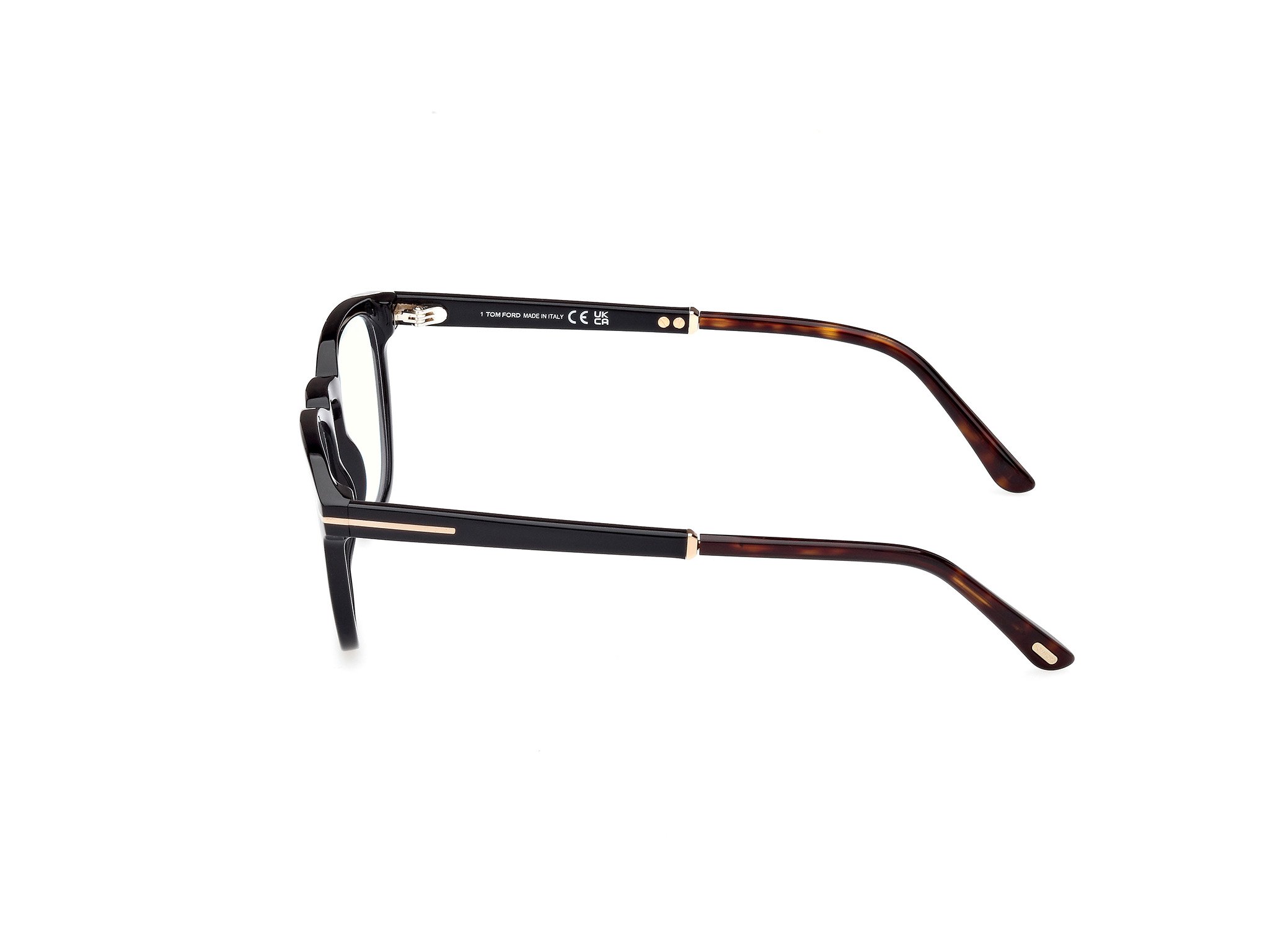Das Bild zeigt die Korrektionsbrille FT5890-B 005 von der Marke Tom Ford in schwarz.