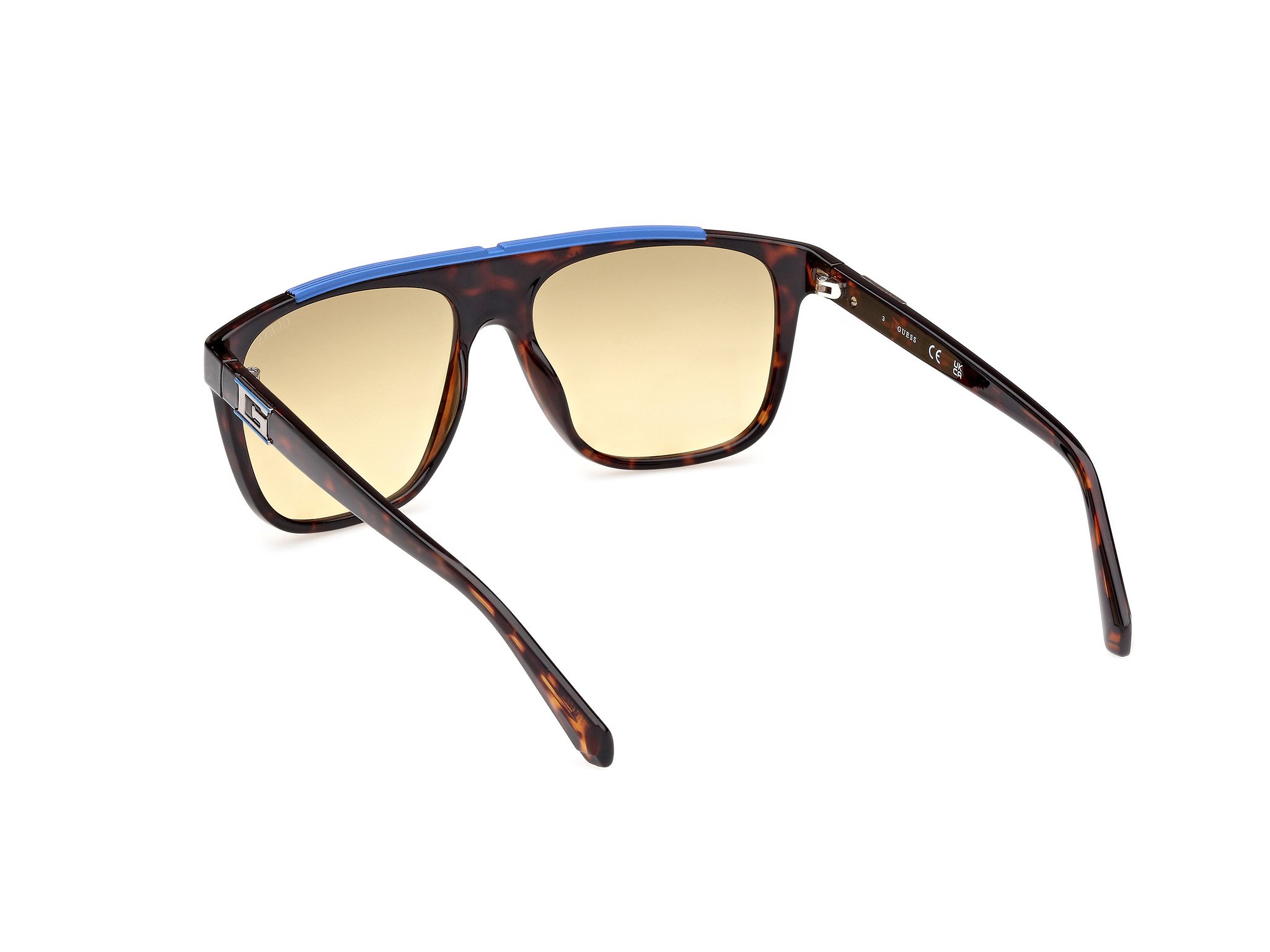 Das Bild zeigt die Sonnenbrille GU00123 52F von der Marke Guess in Havanna.