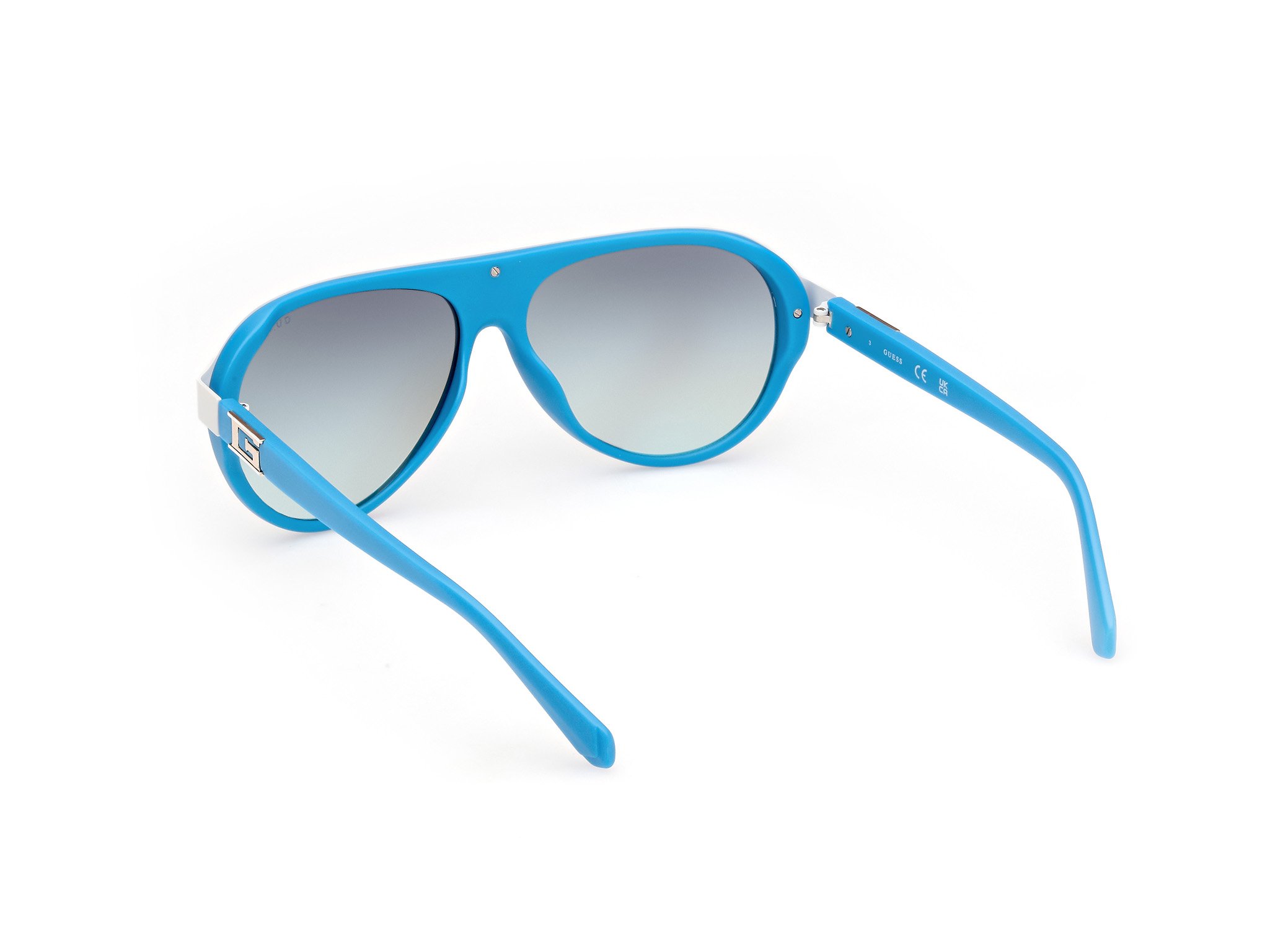 Das Bild zeigt die Sonnenbrille GU00125 91X von der Marke Blau in Violett.