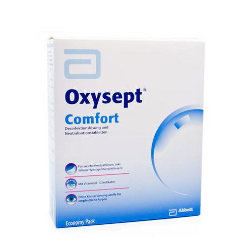 AMO Oxysept Comfort Economy Pack Kontaktlinsenpflege 2 x 300 ml + 72 Tabl.
