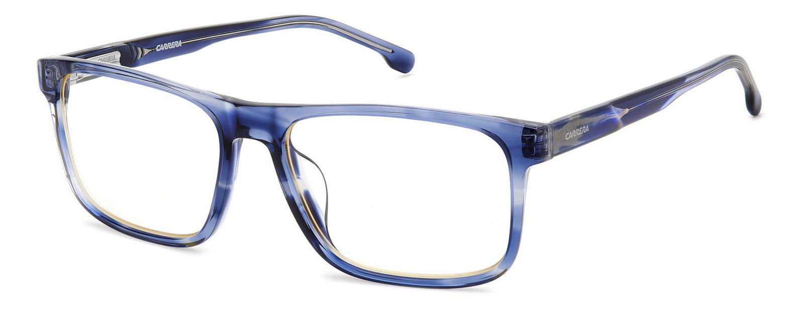 Zu sehen ist die Korrektionsbrille 108078 von Carrera in der Farbe Blau.