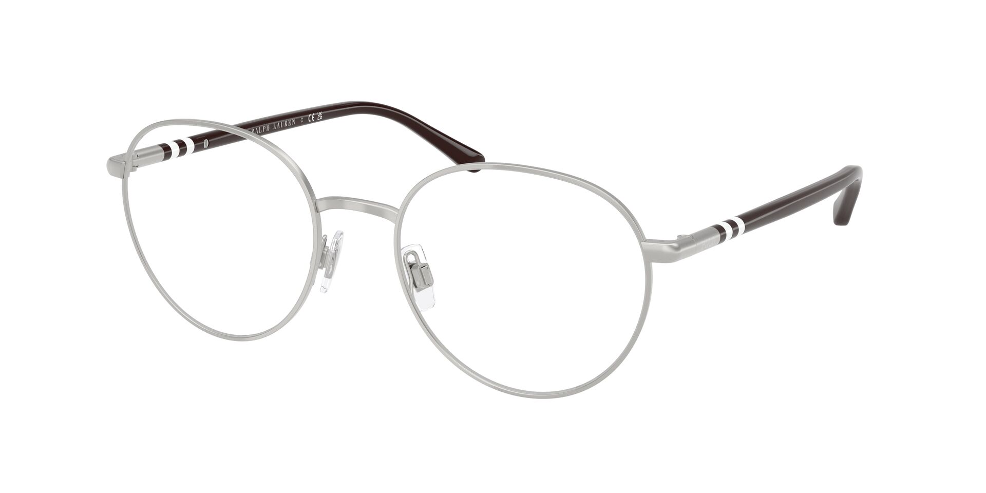 Das Bild zeigt die Korrektionsbrille 1236 von der Marke Polo in Silber.
