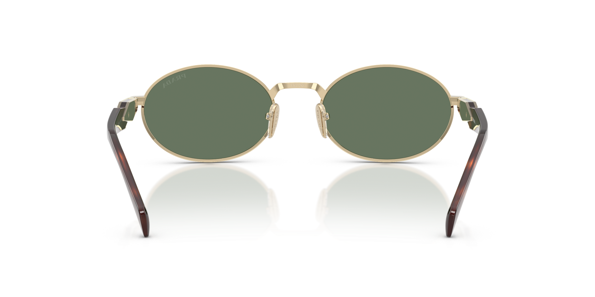 Auf diesem Bild sehen Sie die Sonnenbrille 0PR 65ZS von Prada in der Farbe Gold.