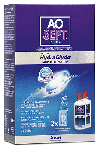 AOSEPT Hydraglyde Vorratspack, Alcon (2 x 360 ml)