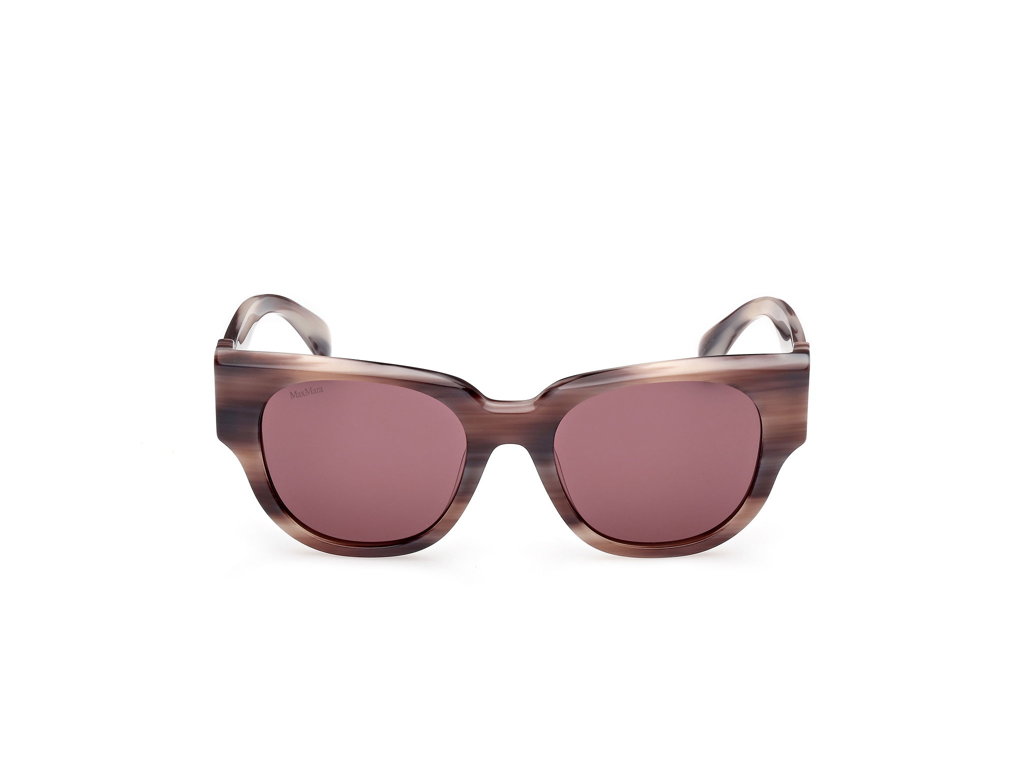 Das Bild zeigt die Sonnenbrille MM0139 von der Marke Max Mara in Braun/Horn.