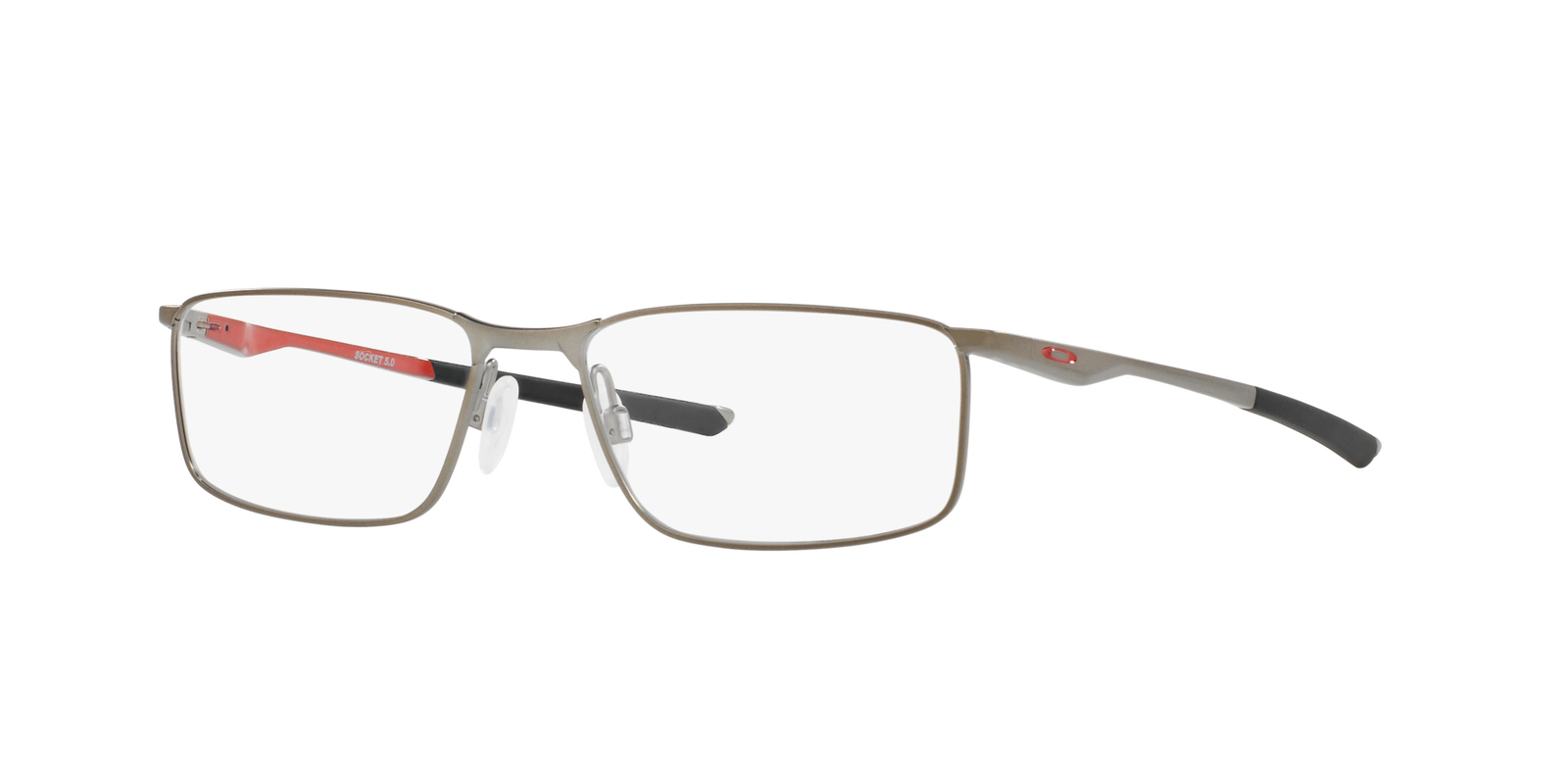 Oakley OX3217 321703 – Quadratische Metallbrille Grau Silber